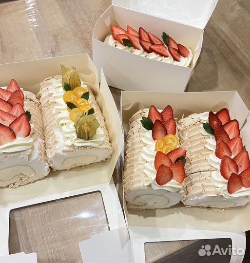 Меренговый рулет