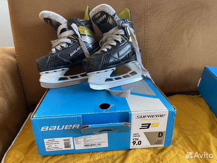 Коньки детские Bauer supreme 3s yth 9.0