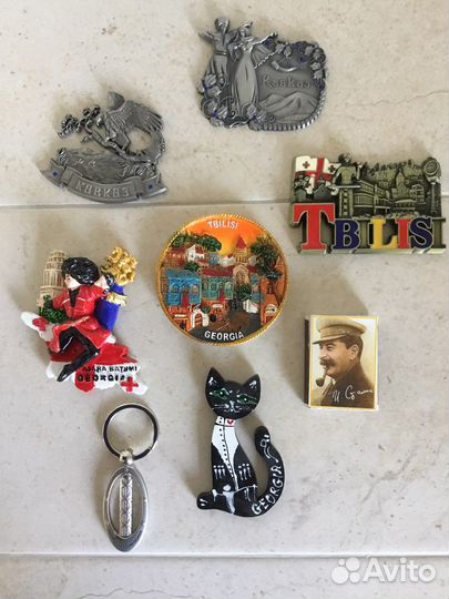 Спички в коллекцию, Брелок металл, Магниты/ Грузия