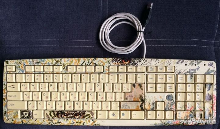 Клавиатура с художественной росписью