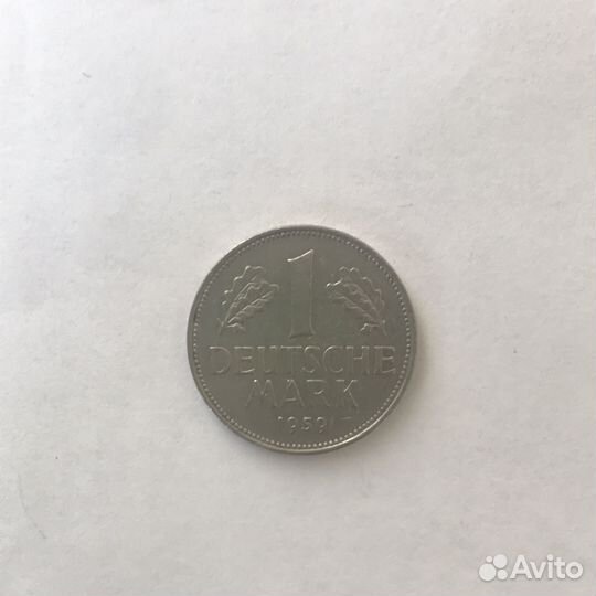 Монета 1 марка Западной Германии (фрг) 1959 года