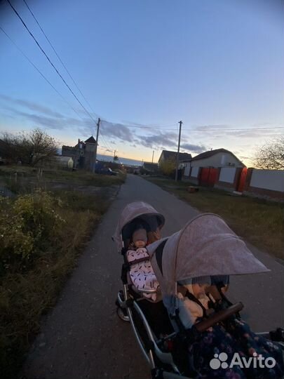 Коляска для двойни 3 в 1