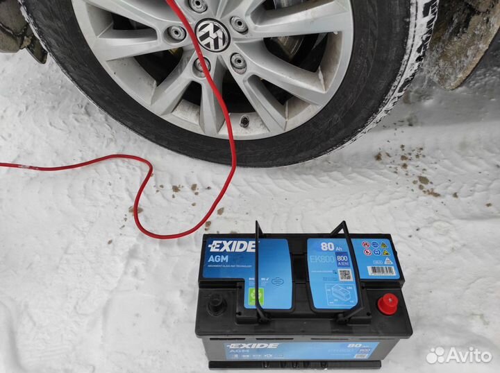 Аккумулятор 80ач AGM на tuareg vw 3.6 бензин