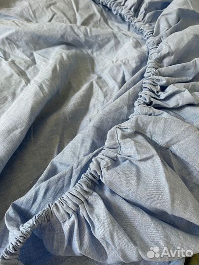 Новая простынь лён натяжная, 100 лён (160х200)
