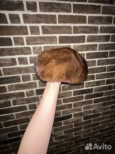 Шапка зимняя норковая женская