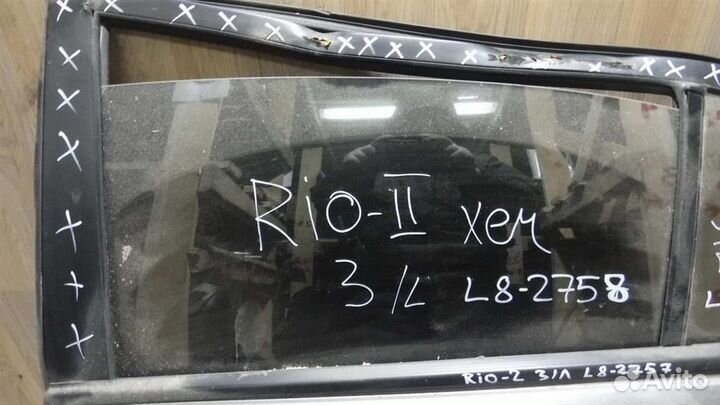 Стекло двери задней левой KIA RIO II (JB) 2005-20