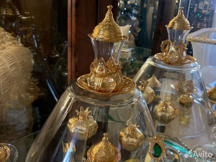 Армуды,гранаты,ложки и сахарница -конфетница