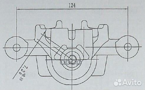CF084707 trialli Суппорт торм. в сб. Kia Ceed
