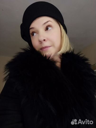 Шляпа фетровая женская черная