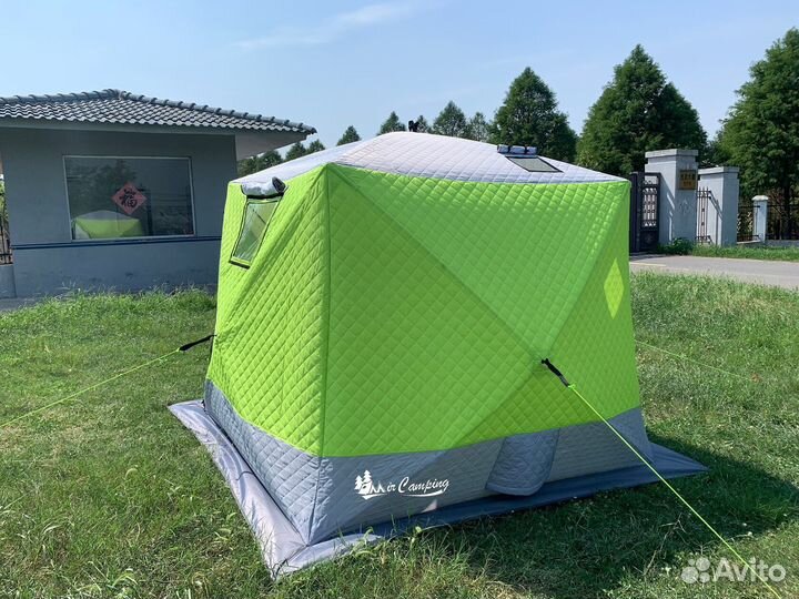 Утеплённая трехслонйая зимняя палатка 2018