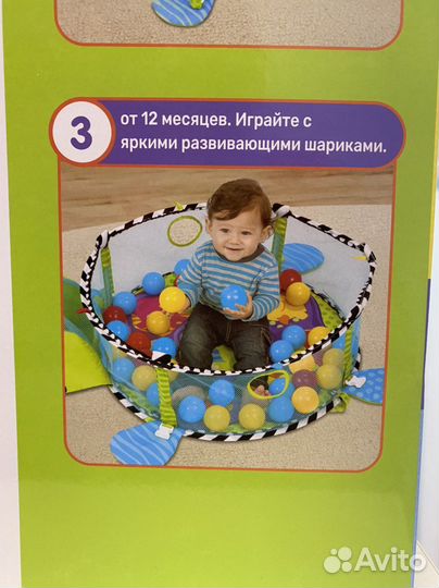 Развивающий коврик huggeland новый