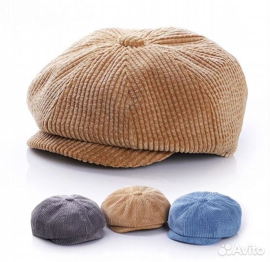 Кепка вельвет детская восьмиклинка