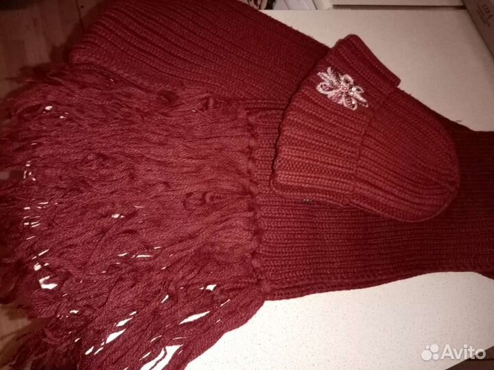 Набор шапка шарф женский