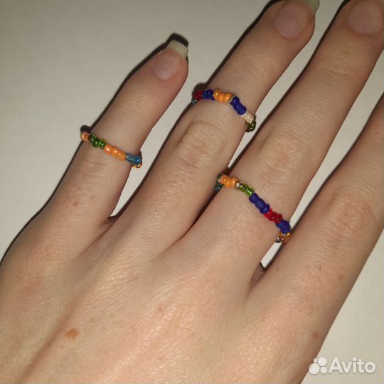 Кольцо из бисера