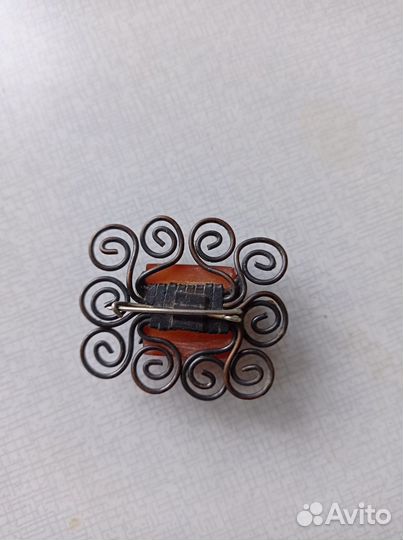 Брошь винтажная чехия