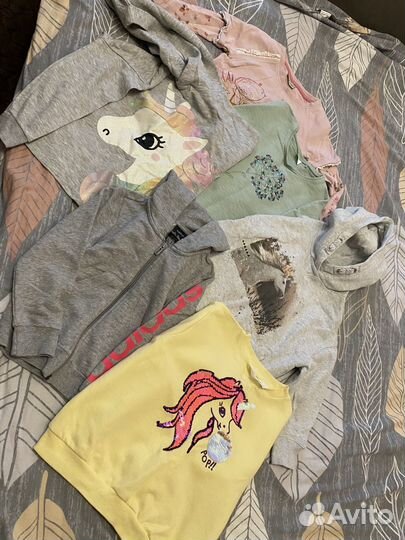 Кофточки пакетом next HM 110-116 на девочку