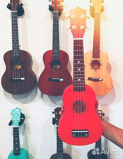 Укулеле цвет кофе, сопрано новая