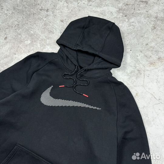 Nike Big Central Logo Reflective Y2K кофта худи