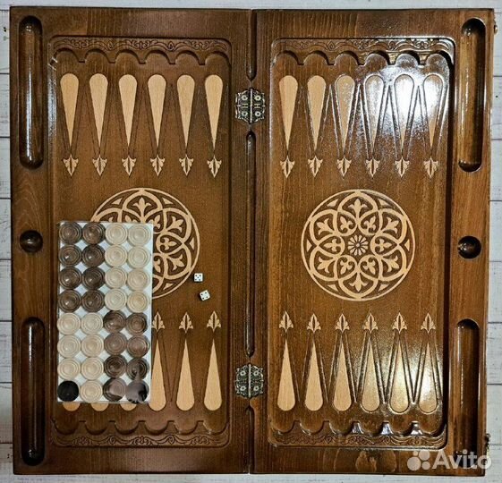 Нарды резные Золотой орёл (серия премиум)