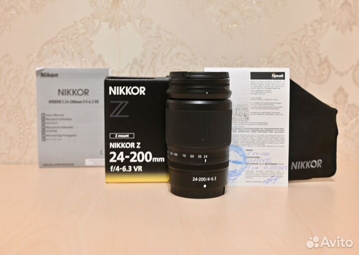 Объектив Nikon Z 24-200 mm f/4-6.3 V