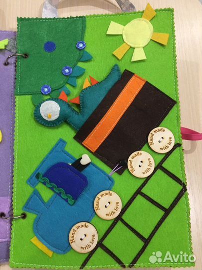 Развивающая книжка из фетра