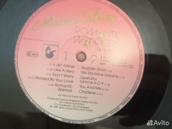 Modern talking, Hansa, Западная Германия,оригиналы