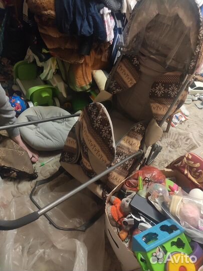 Детские санки коляска