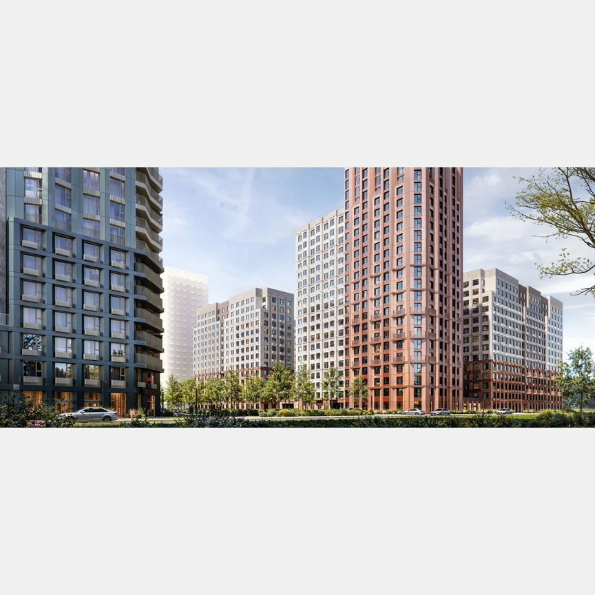 2-к. квартира, 61,8 м², 19/22 эт.