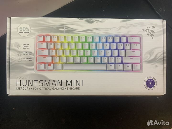 Razer Huntsman mini white (Европейская раскладка)