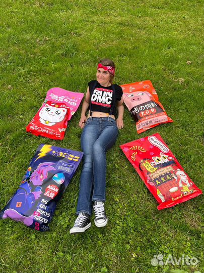 Огромные XL-пакеты азиатских сладостей (60+ штук)