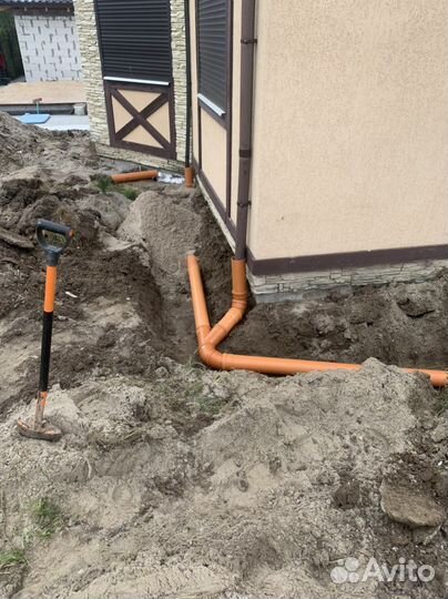 Монтаж лос, ливневки, дренажа