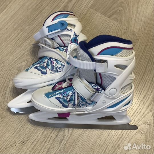 Коньки детские регулируемые 31,31,33,34,35 размер