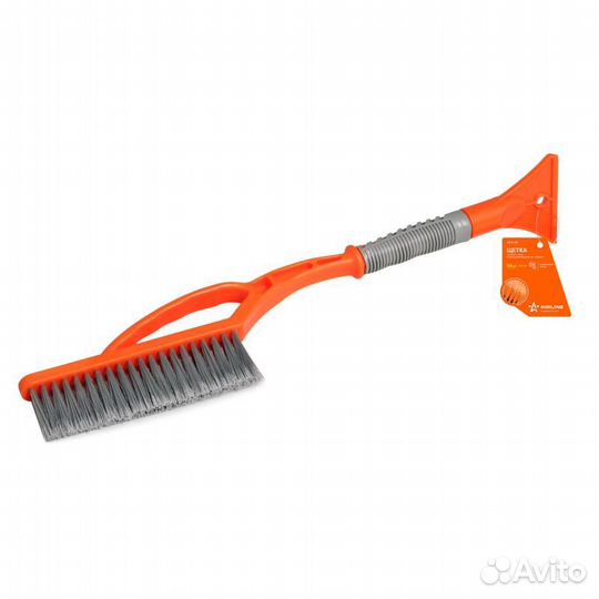 Щетка от снега и льда с распушённой щетиной + скре