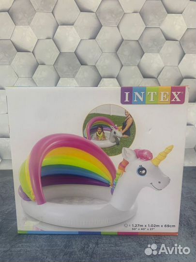 Бассейн надувной intex 'Единорог'