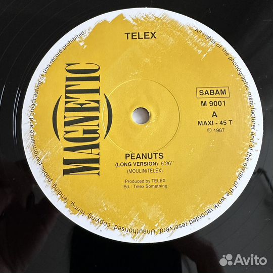 Telex - Peanuts 1987 Maxi Single