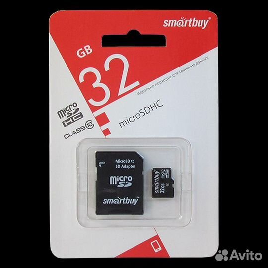 Micro sdhc карта памяти Smartbuy 32GB Class 10