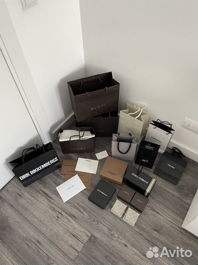 Оригинальные брендовые пакеты, коробки, вешалки