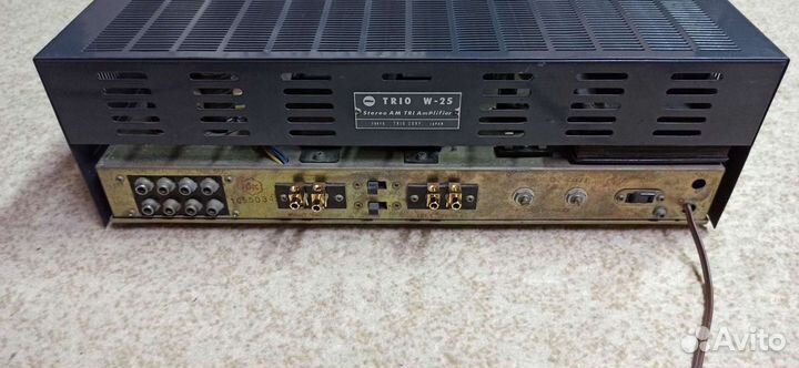 Винтажный ламповый стерео ресивер trio w-25