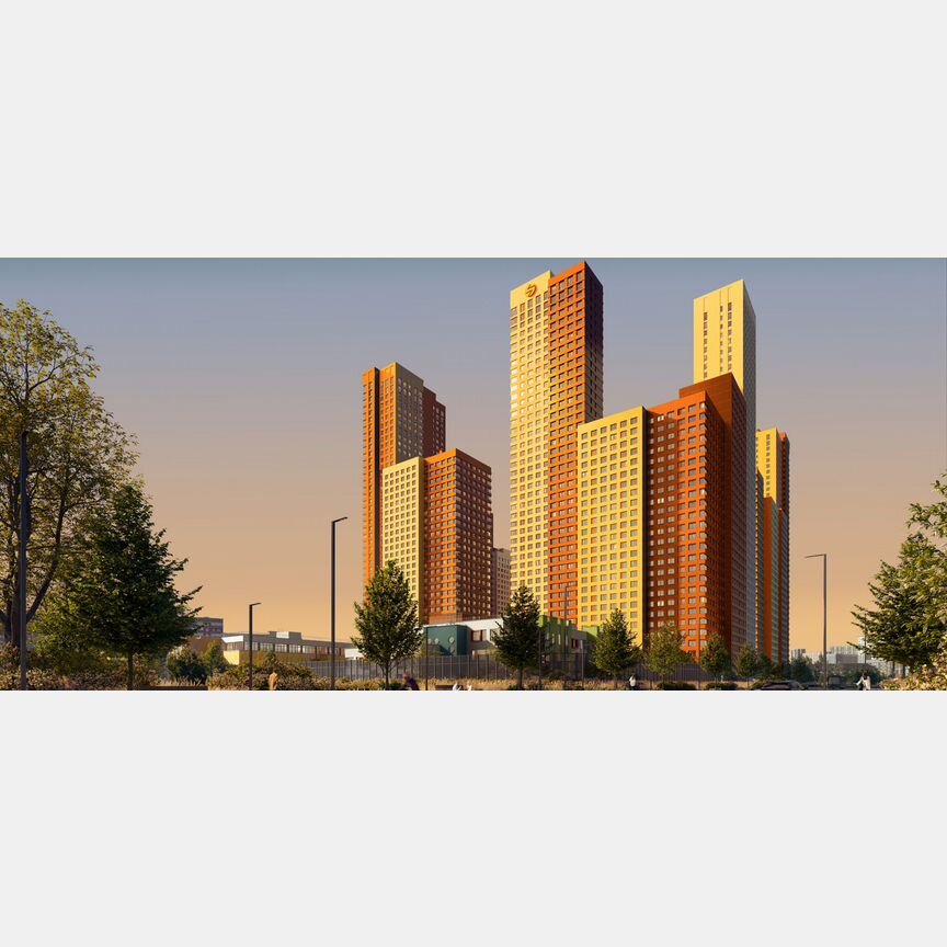 2-к. квартира, 67,2 м², 40/45 эт.