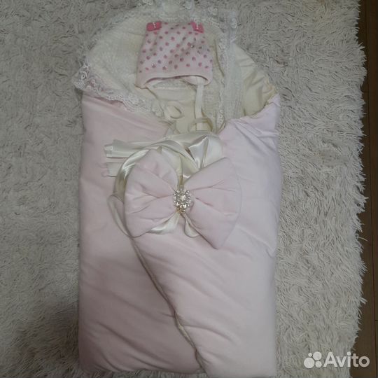 Конверт на выписку для девочки осень