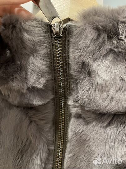 Шуба из меха кролика