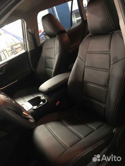 Авточехлы на Тойота Рав 4 черные