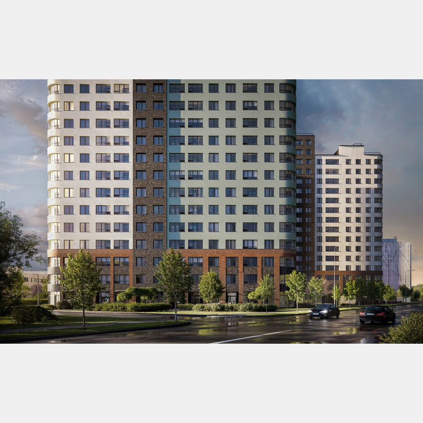 2-к. квартира, 70,6 м², 16/17 эт.
