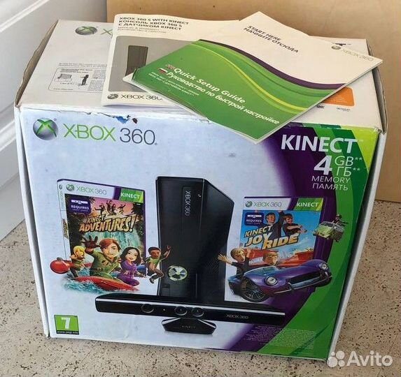 Игровая приставка Microsoft Xbox 360 kinect