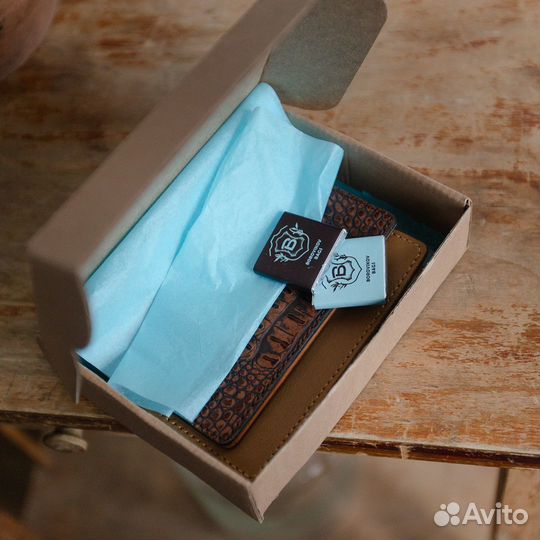 Обложка для паспорта из натуральной кожи