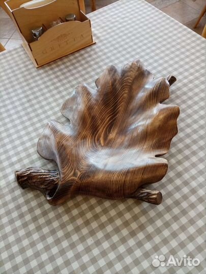 Тарелки из дерева,ручная работа