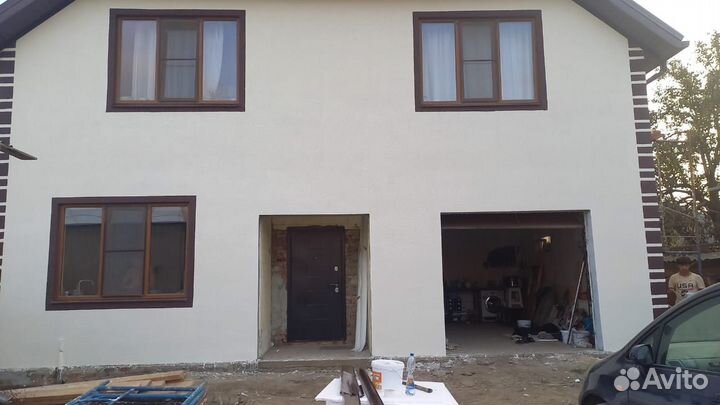 Фасадные работы короед,штукатурка стен