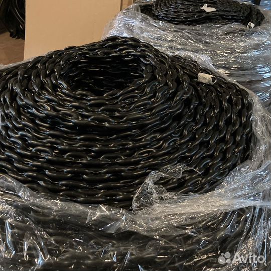 В оплётке цепи обрезиненные для ограждения