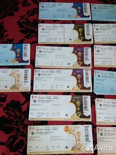 Билеты с чм по футболу fifa world CUP russia 2018