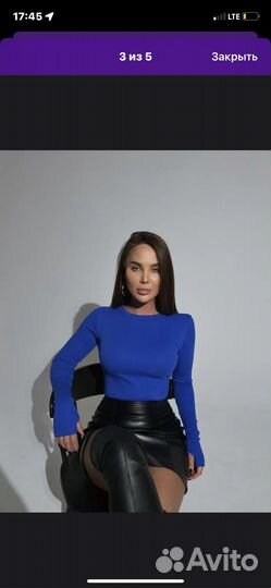 Лонгслив с вырезом для пальца